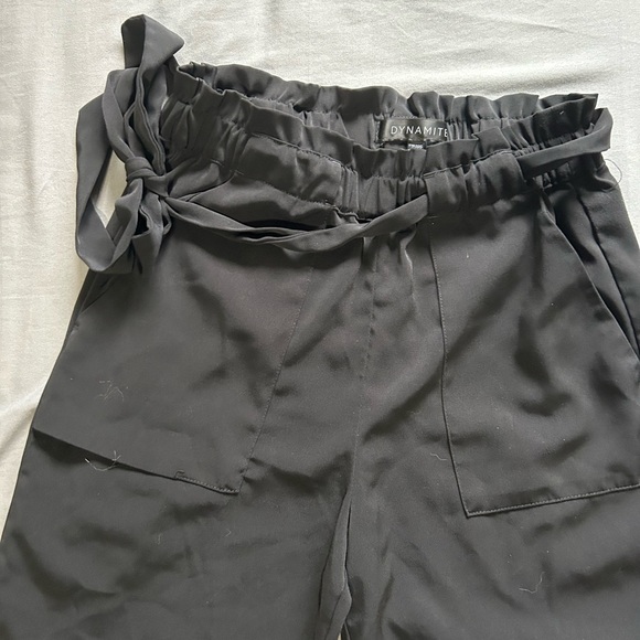 Black Elegant Dynamite Pants - Picture 3 of 15